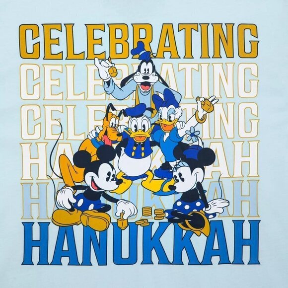 Disney Parks - WDW - Mickey Mouse & Friends Hanukkah Holiday T-Shirt for Men - Picture 2 of 3